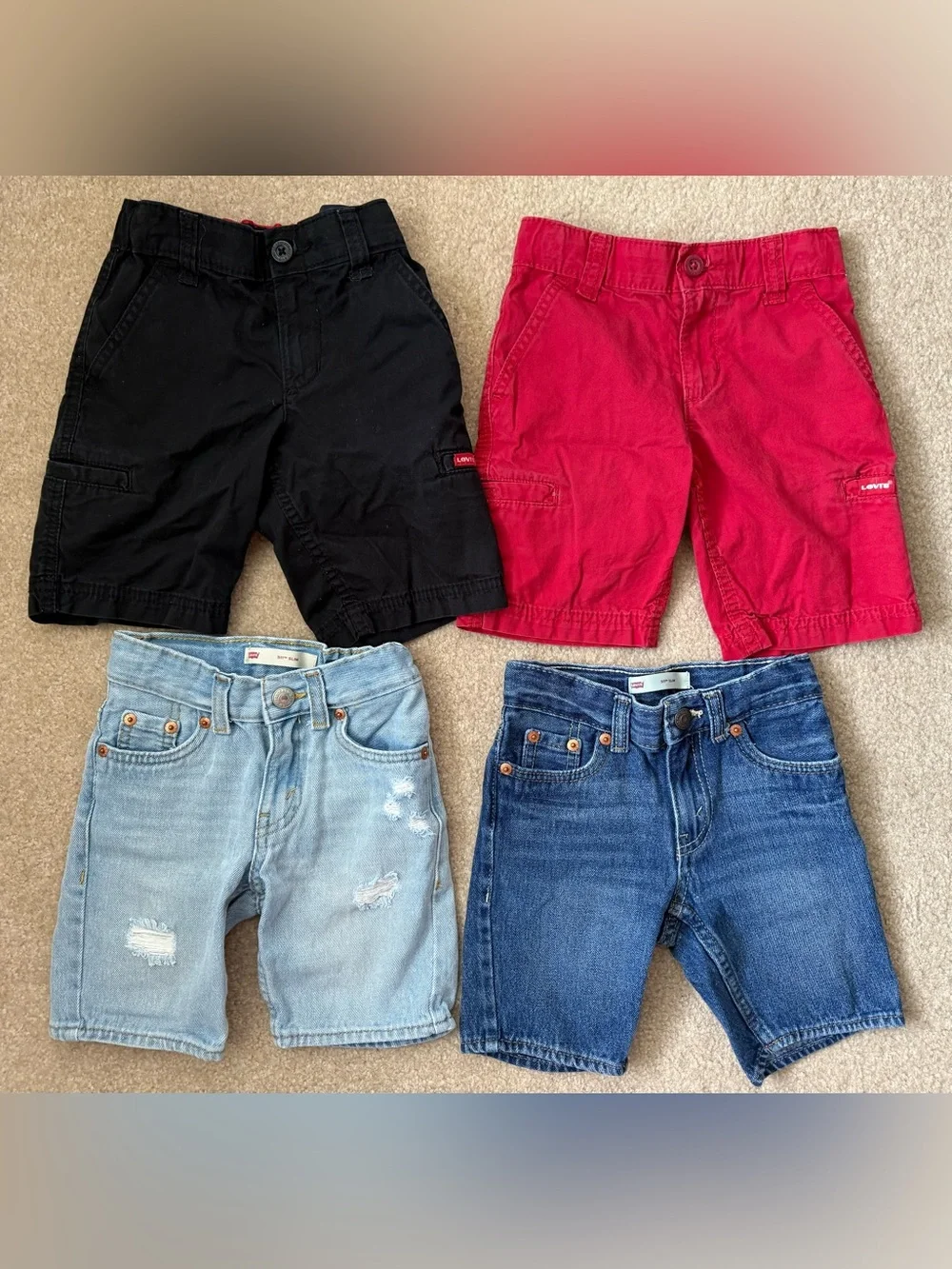 Levi's Kids Denim & Cargo Shorts Size 4